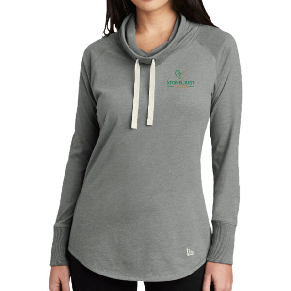 Women's Sueded Cotton Blend Cowl Tee Thumbnail